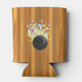 ストライク!ボウリングボール及びピン 缶クーラー (裏面)