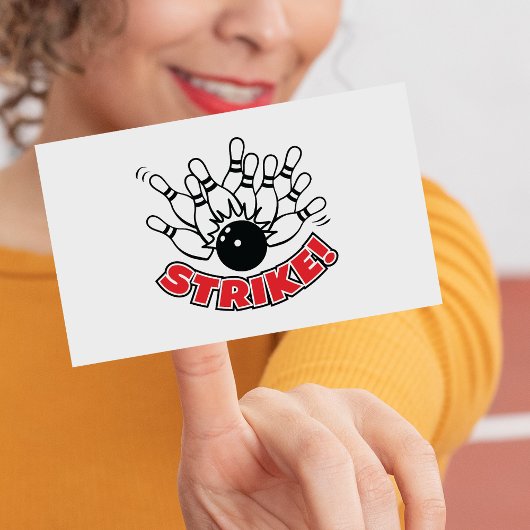 ストライク – 10ピンボーリング 長方形シール