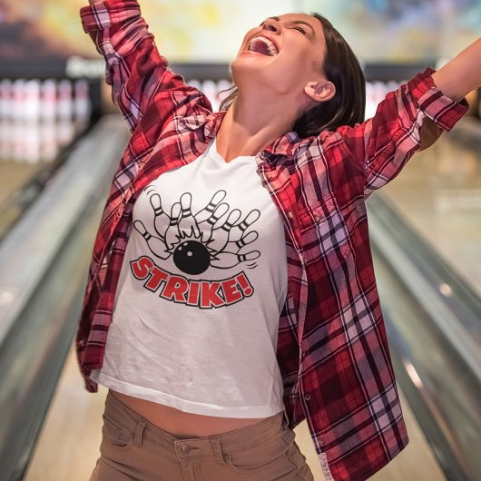 ストライク – 10ピンボーリング Tシャツ