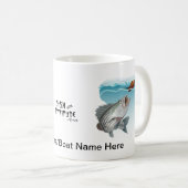 ストライパーベース魚釣りは紅茶やコーヒーマグを飲む コーヒーマグカップ (正面右)