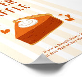 ストライプかわいこちゃんパイおむつラッフルテーブルサイン ポスター (角)