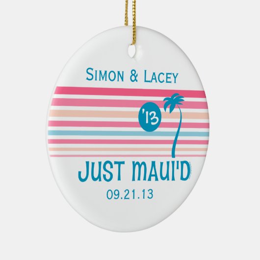 ストライプちょうどMaui'd セラミックオーナメント (右)