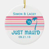 ストライプちょうどMaui'd セラミックオーナメント (正面)