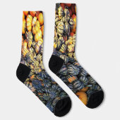 ストライプとカボチャ ソックス (右)