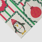 ストライプとツリーのクリスマスアイコン枠 薄葉紙 (詳細)