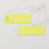 ストライプとドット スキニー名刺 (正面/裏面)