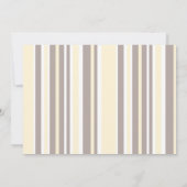 ストライプとペイズリーのベビーシャワー招待状(CA) 招待状 (裏面)