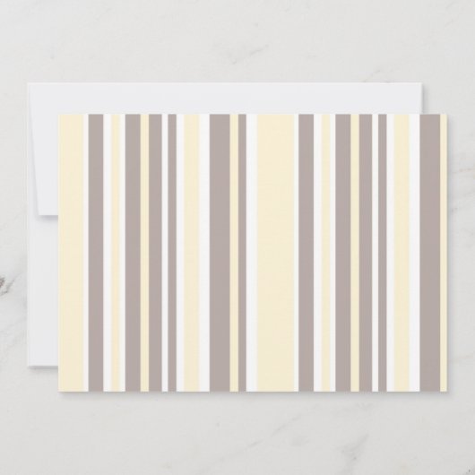 ストライプとペイズリーのベビーシャワー招待状(CA) 招待状 (裏面)