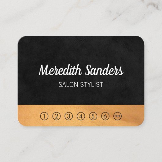 ストライプとラックストリム/パンチカード ロイヤリティカード (正面)