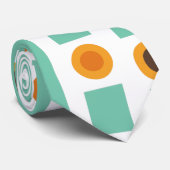 ストライプと円ネックタイ ネクタイ (ロール)