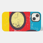 ストライプと円 iPhoneケース (裏面横)