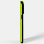 ストライプと渦巻き – ライムグリーンとブラック Case-Mate iPhoneケース (裏面 / 右)