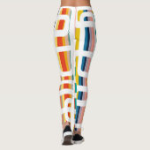 ストライプと長方形 レギンス (裏面)