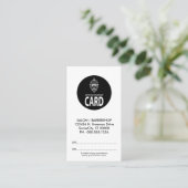 ストライプなアポイントメントカード 予約カード (スタンド正面)