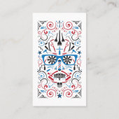 ストライプなアポイントメントカード 予約カード (裏面)