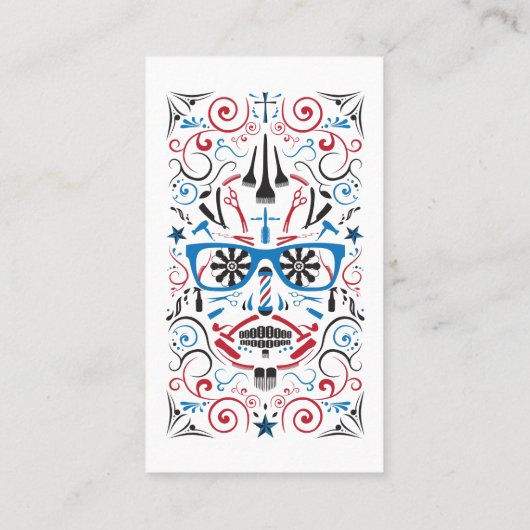 ストライプなアポイントメントカード 予約カード (裏面)