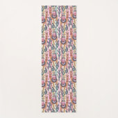 ストライプなパターンのラマ ヨガマット (正面)