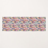 ストライプなパターンのラマ ヨガマット (正面(横))