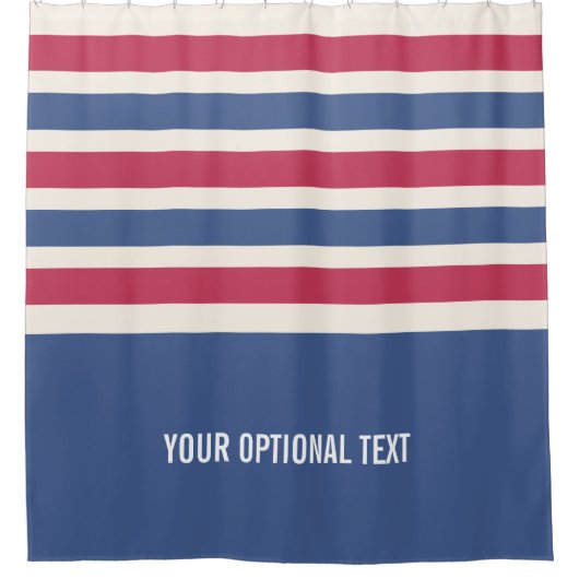ストライプなパターンカスタムなシャワー・カーテン シャワーカーテン (正面)