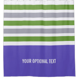 ストライプなパターンカスタムなシャワー・カーテン シャワーカーテン