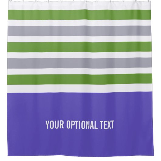 ストライプなパターンカスタムなシャワー・カーテン シャワーカーテン (正面)
