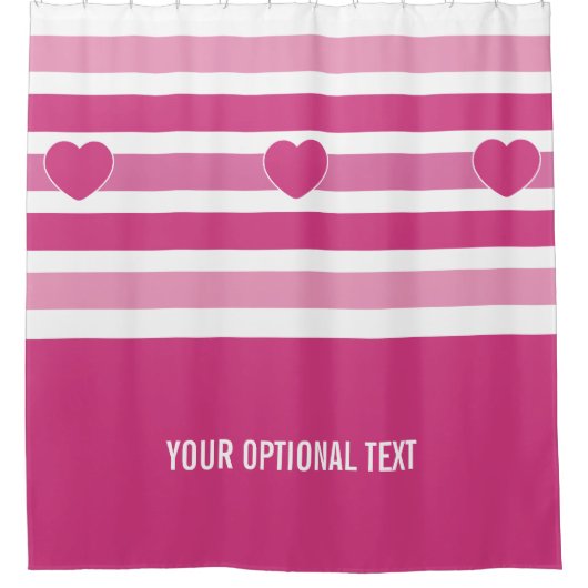 ストライプなパターンカスタムなシャワー・カーテン シャワーカーテン (正面)