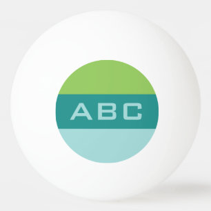 ストライプなパターンカスタムなモノグラムのピンポン球 卓球ボール