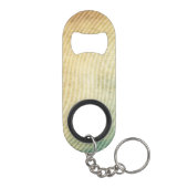 ストライプなパターン背景 キーホルダー栓抜き (裏面)