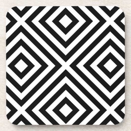 ストライプなパターン コースター (正面)