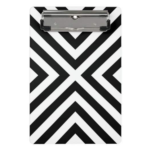ストライプなパターン ミニクリップボード (正面)