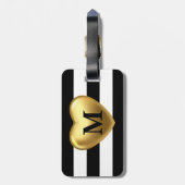 ストライプなパターン ラゲッジタグ (裏面縦)