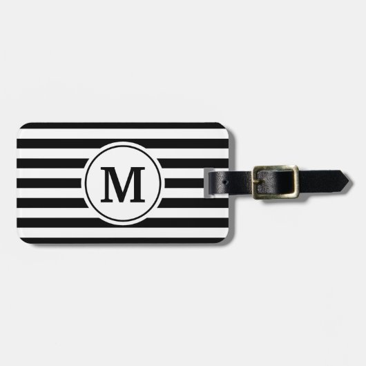 ストライプなパターン ラゲッジタグ (正面横)