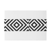 ストライプなパターン 招待状ベリーバンド (裏面例)