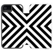 ストライプなパターン INCIPIO iPhoneウォレットケース (フォリオ Open)