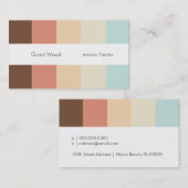 ストライプなパレットの名刺 名刺 (正面/裏面)