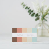 ストライプなパレットの名刺 名刺 (スタンド正面)