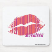 ストライプなピンクを薄くして下さい マウスパッド (正面)