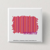 ストライプなピンク2を薄くして下さい 缶バッジ (正面)