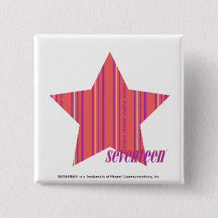 ストライプなピンク4を薄くして下さい 缶バッジ