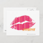 ストライプなマゼンタを薄くして下さい ポストカード (正面/裏面)