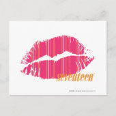 ストライプなマゼンタを薄くして下さい ポストカード (正面)