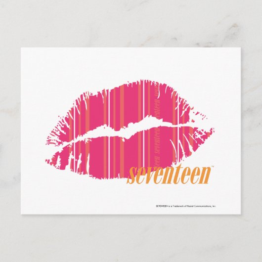 ストライプなマゼンタを薄くして下さい ポストカード (正面)