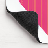 ストライプなマゼンタ4を薄くして下さい マウスパッド (コーナー)