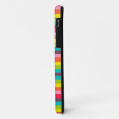 ストライプなモノグラムのパーソナライズな場合の多く Case-Mate iPhoneケース (裏面/左)