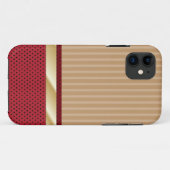 ストライプなレトロ及びいちごはiPhone 5の場合に点を打ちます Case-Mate iPhoneケース (裏面(横))