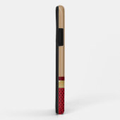 ストライプなレトロ及びいちごはiPhone 5の場合に点を打ちます Case-Mate iPhoneケース (裏面/右)