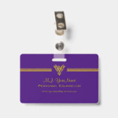 ストライプな個人的なカウンセラーの贅沢および金ゴールドフェニックス バッジ (Back with Clip)