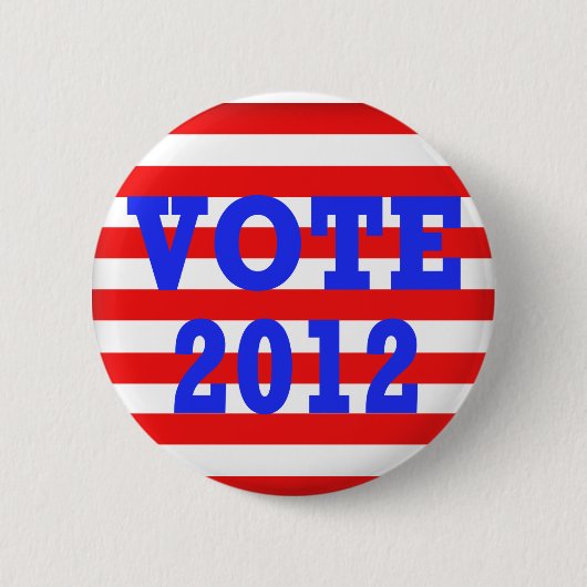 ストライプな投票2012年 缶バッジ (正面)