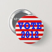 ストライプな投票2012年 缶バッジ (正面&裏面)