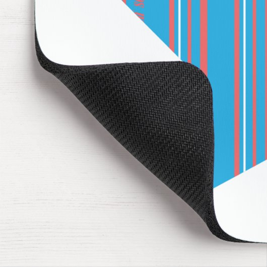 ストライプな水2を薄くして下さい マウスパッド (コーナー)